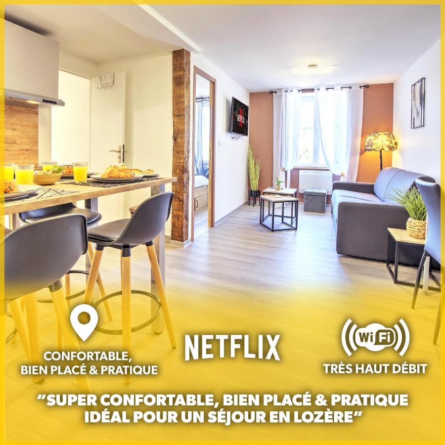 Le Sabot - Netflix/Wi-Fi Fibre/Terasse - 4 Pers Appartement Banassac Buitenkant foto